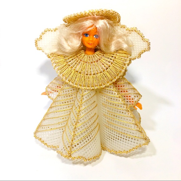 Vintage Home Made Barbie Angel - Picture 1 of 9